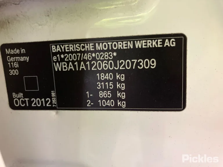 2013 BMW 1 Series Used VIN WBA1A12060J207309 – photo 28