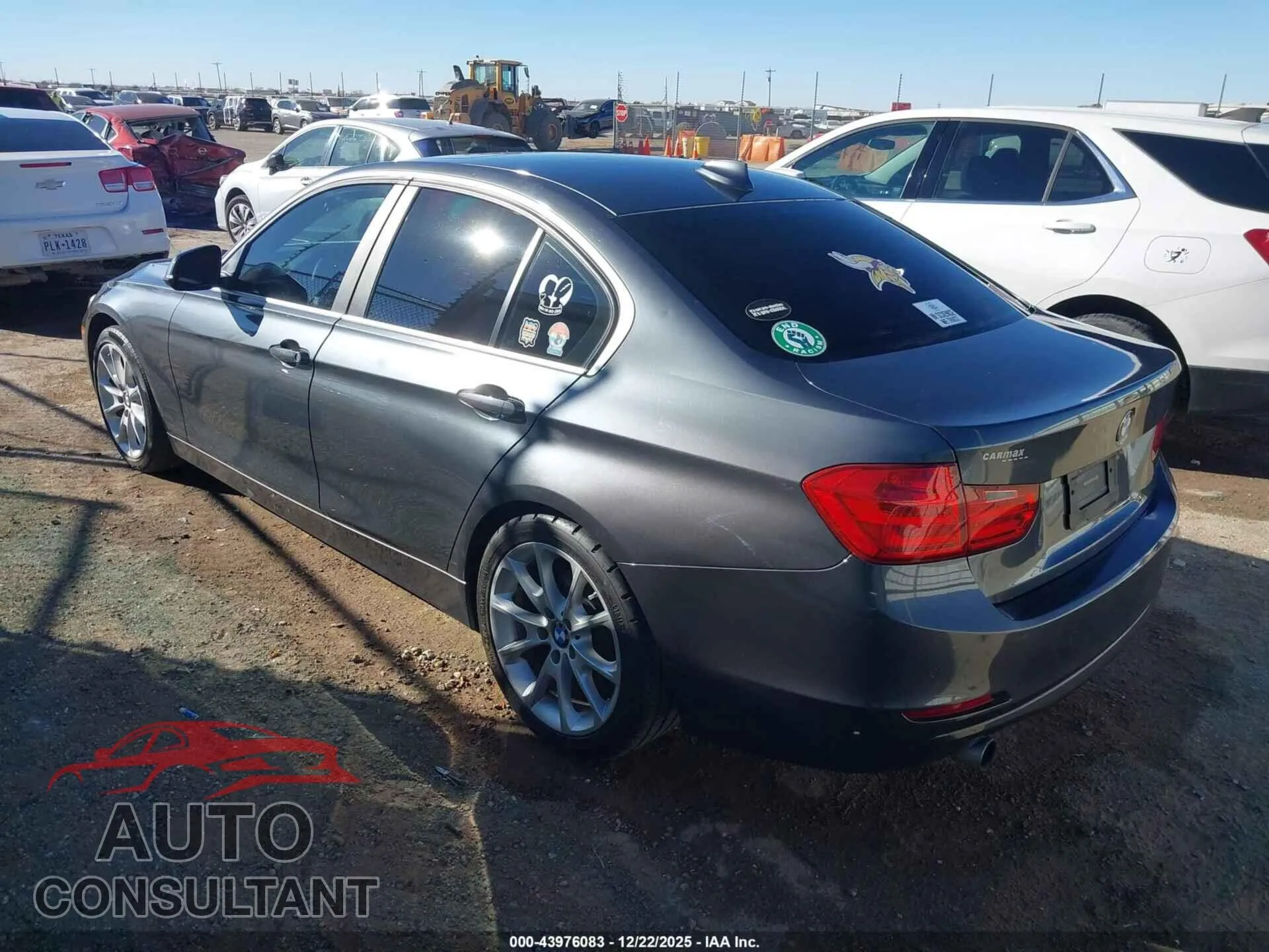 2015 BMW 320I Damaged VIN WBA3B1G53FNN91366 – side profile
