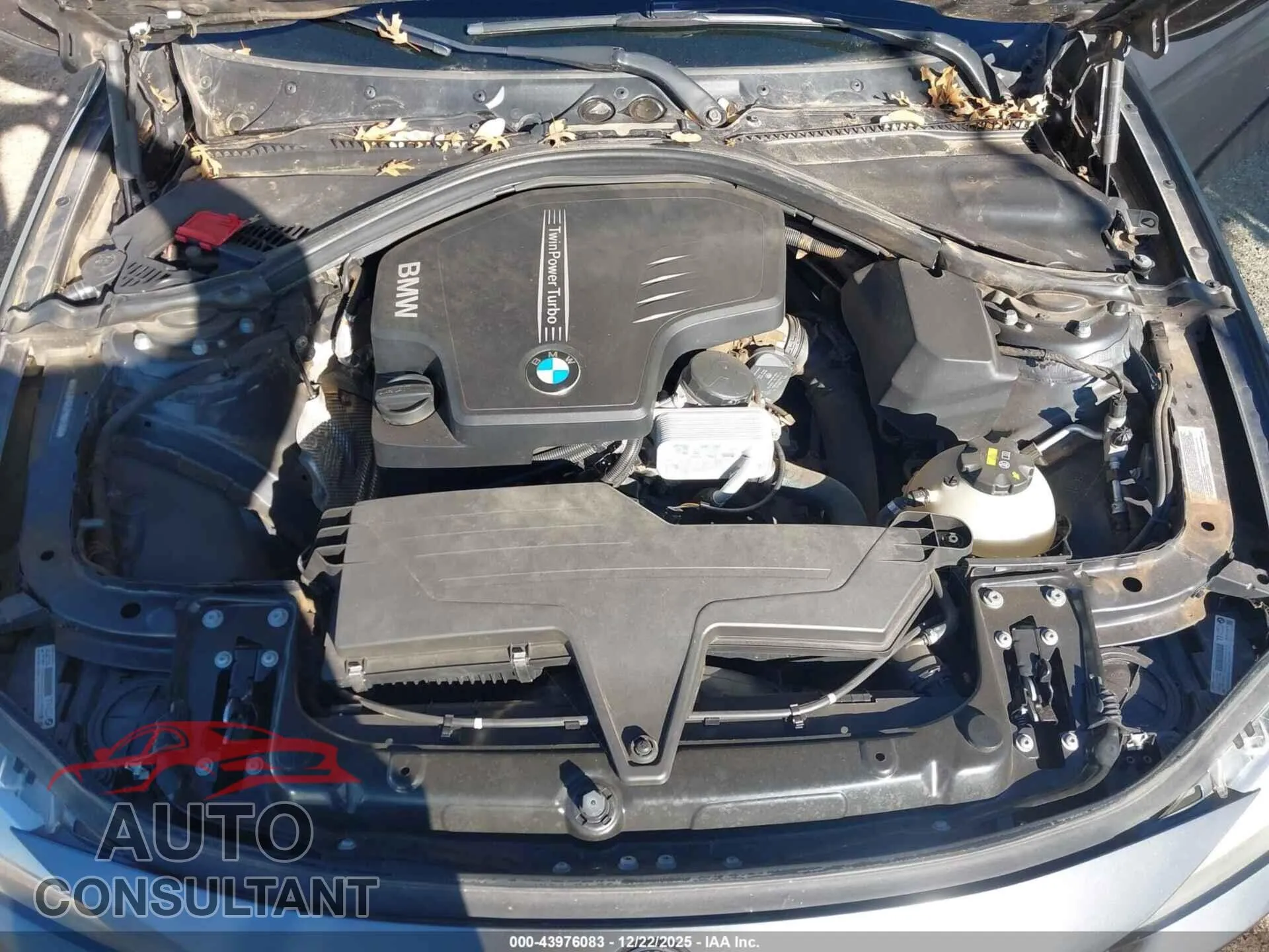 2015 BMW 320I Damaged VIN WBA3B1G53FNN91366 – odometer reading