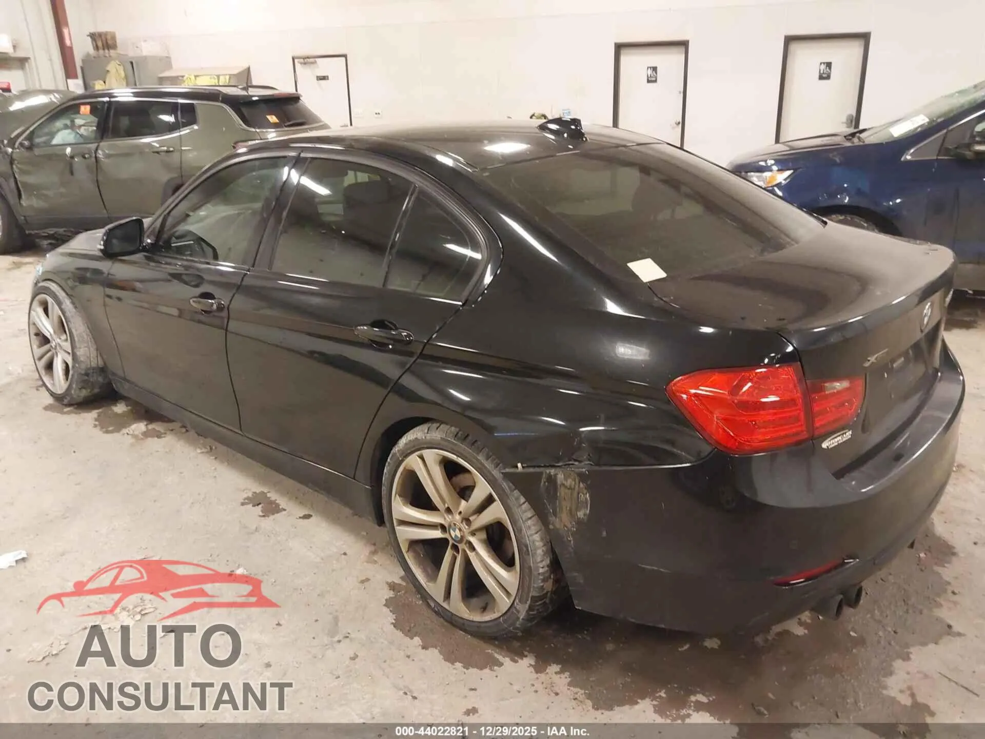 2014 BMW 328I Damaged VIN WBA3B3G57ENR83115 – side profile