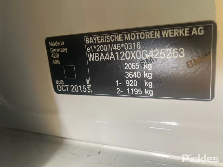 2015 BMW 4 Series Used VIN WBA4A120X0G425263 – interior seats