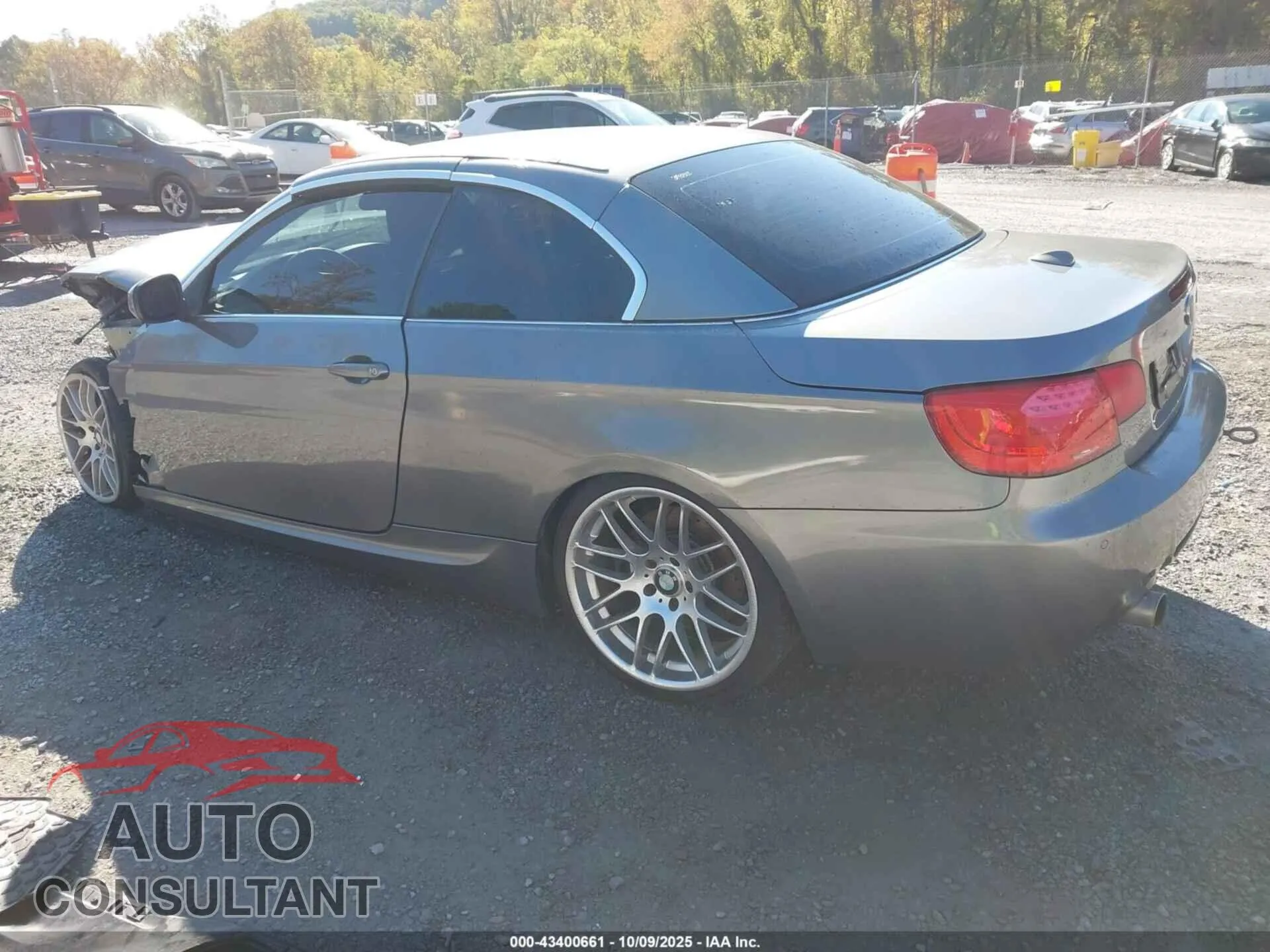2011 BMW 335I Damaged VIN WBADX7C58BE578959 – side profile