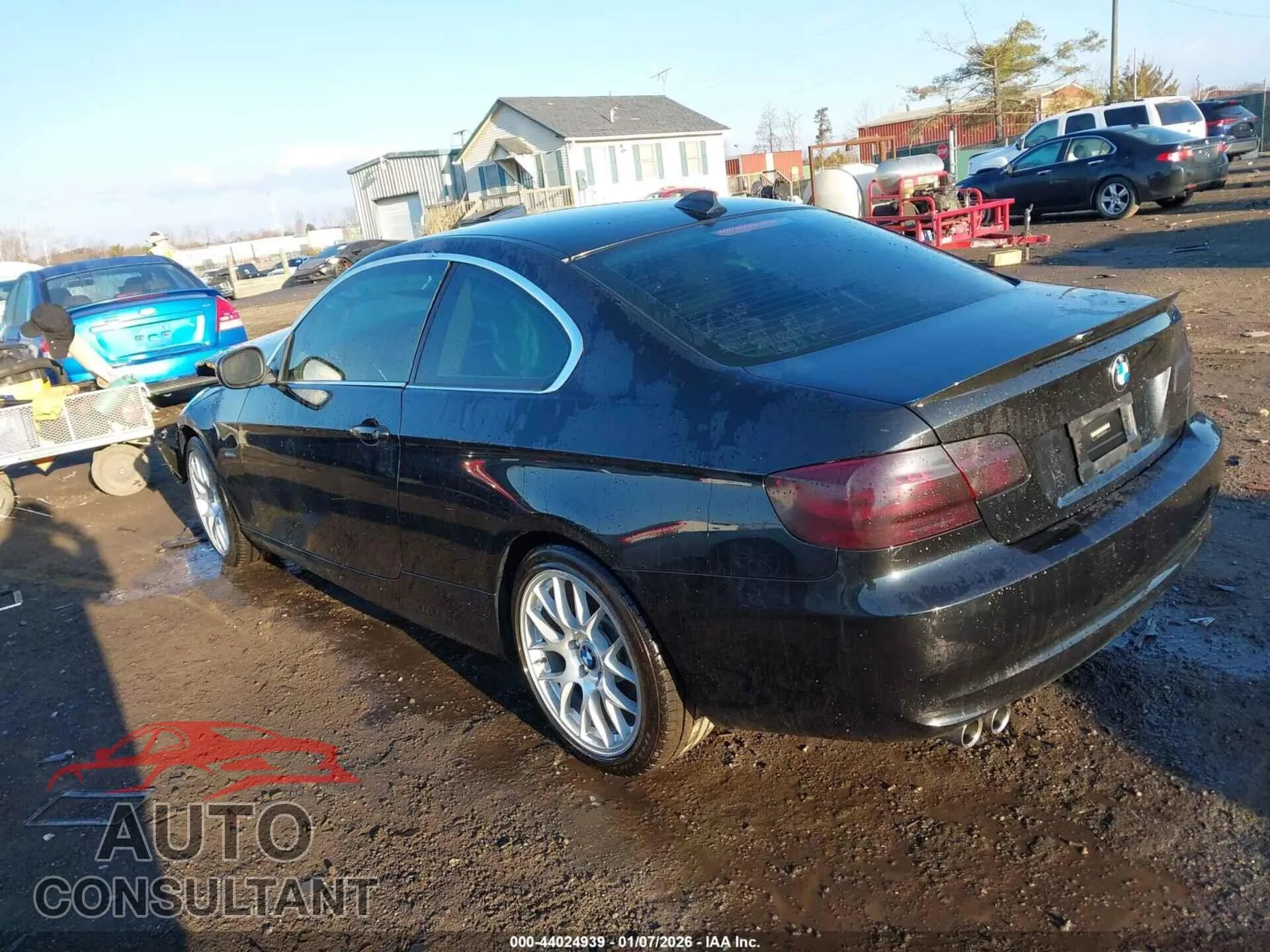 2011 BMW 328I Damaged VIN WBAKF3C50BE567649 – side profile