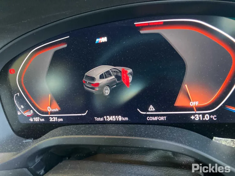 2020 BMW X3 Damaged VIN WBATY520309B31340 – rear exterior