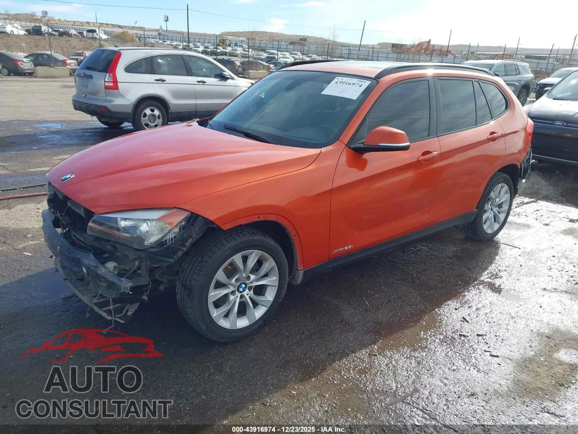 2014 BMW X1 Damaged VIN WBAVL1C52EVY15088 – rear exterior