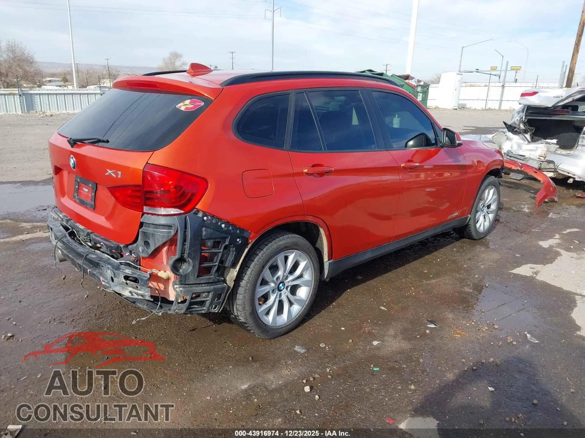 2014 BMW X1 Damaged VIN WBAVL1C52EVY15088 – dashboard
