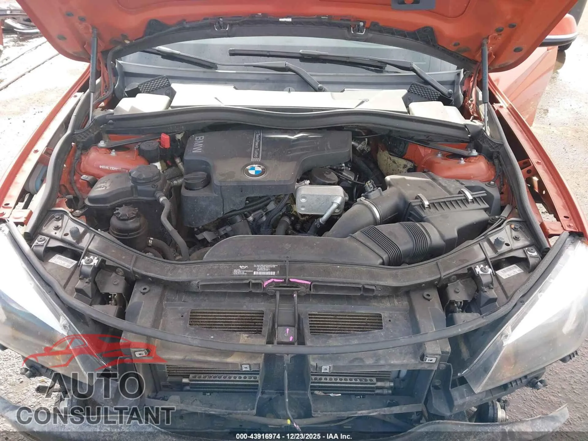 2014 BMW X1 Damaged VIN WBAVL1C52EVY15088 – odometer reading