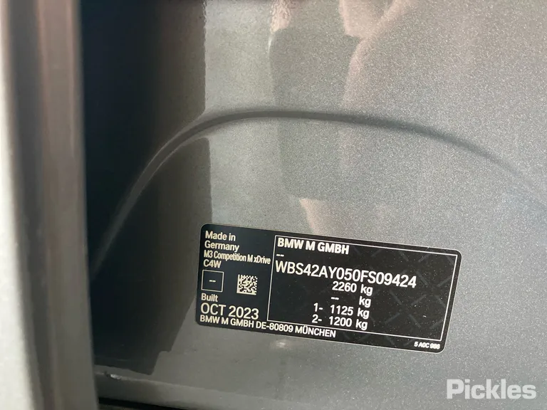 2023 BMW M3 Used VIN WBS42AY050FS09424 – rear exterior