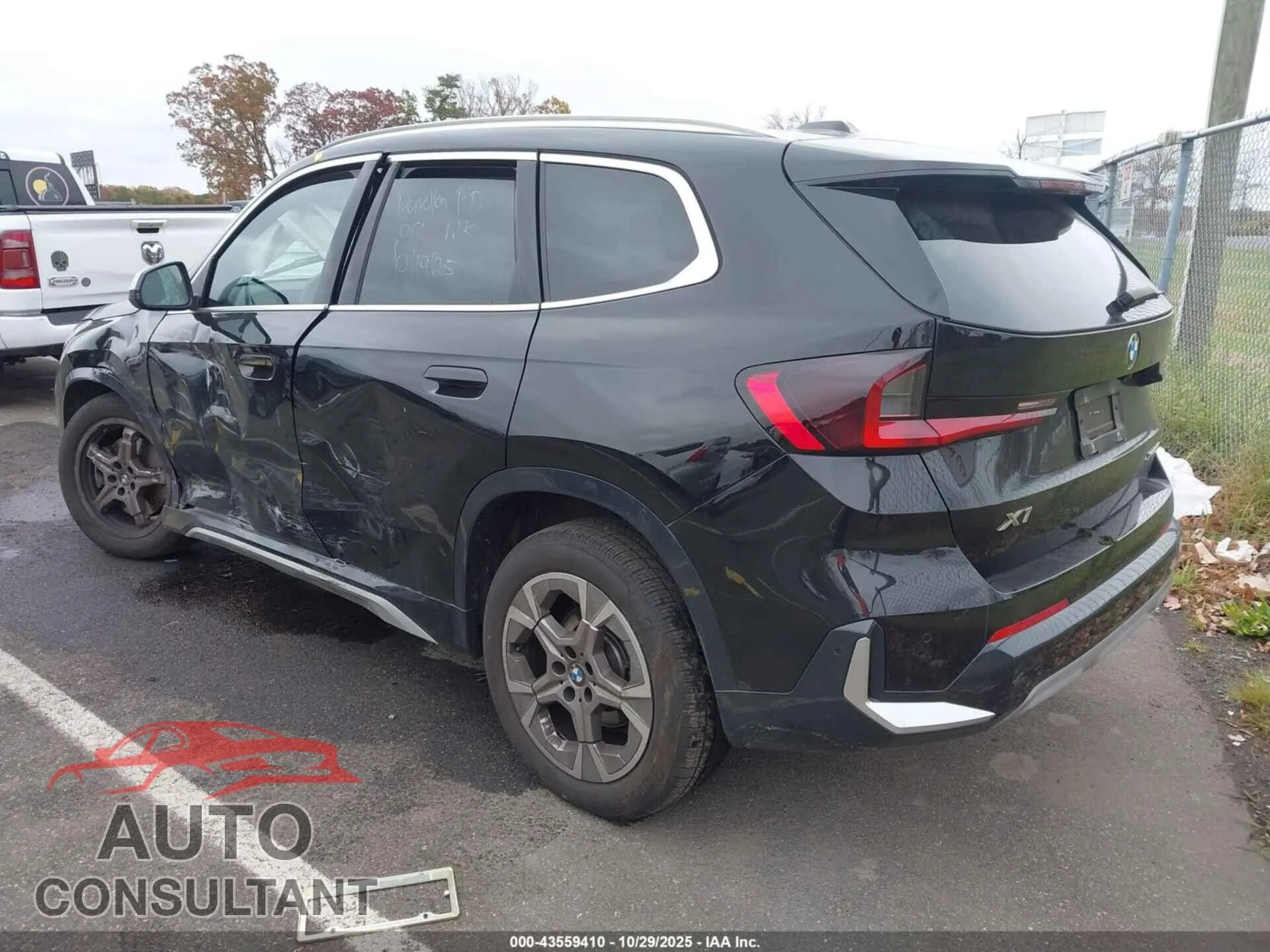 2024 BMW X1 Damaged VIN WBX73EF02R5Y44280 – side profile 2024 BMW X1 Damaged VIN WBX73EF02R5Y44280 – side profile