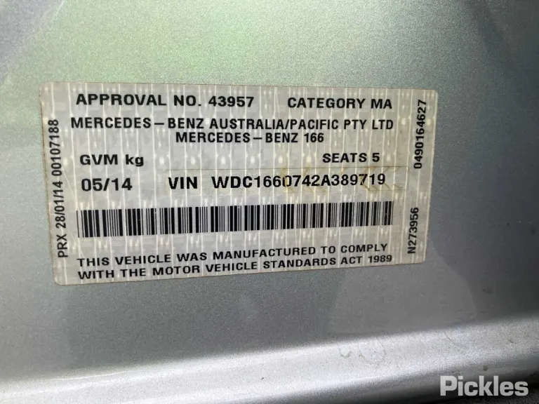 2014 Mercedes-Benz M-Class Damaged VIN WDC1660742A389719 – photo 24 2014 Mercedes-Benz M-Class Damaged VIN WDC1660742A389719 – photo 24