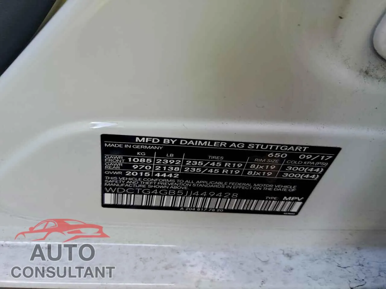 2018 MERCEDES-BENZ GLA-CLASS Damaged VIN WDCTG4GB5JJ449428 – photo 13 2018 MERCEDES-BENZ GLA-CLASS Damaged VIN WDCTG4GB5JJ449428 – photo 13