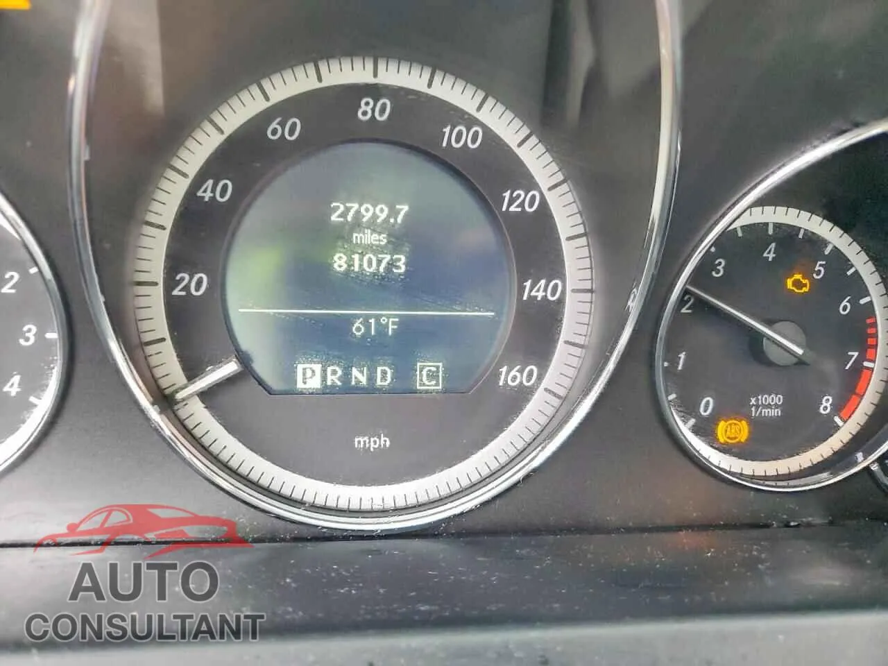 2010 MERCEDES-BENZ E-CLASS Damaged VIN WDDKJ5GB7AF009258 – trunk area