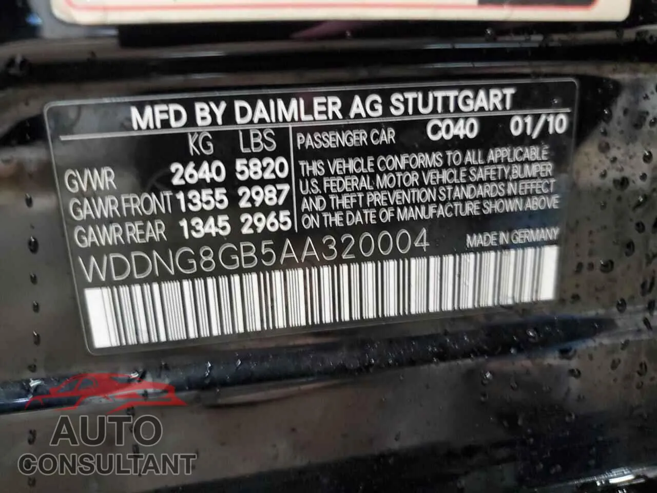2010 MERCEDES-BENZ S-CLASS Damaged VIN WDDNG8GB5AA320004 – photo 13