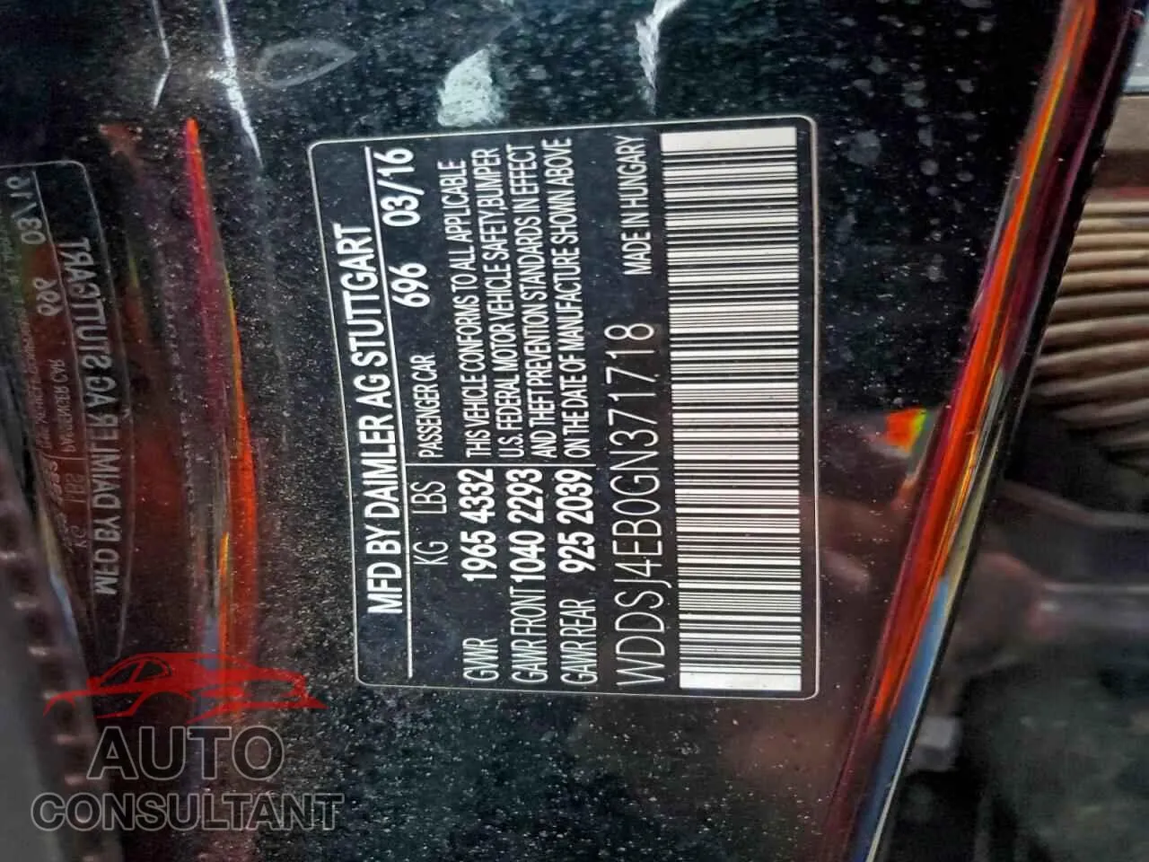 2016 MERCEDES-BENZ CLA-CLASS Damaged VIN WDDSJ4EB0GN371718 – photo 13