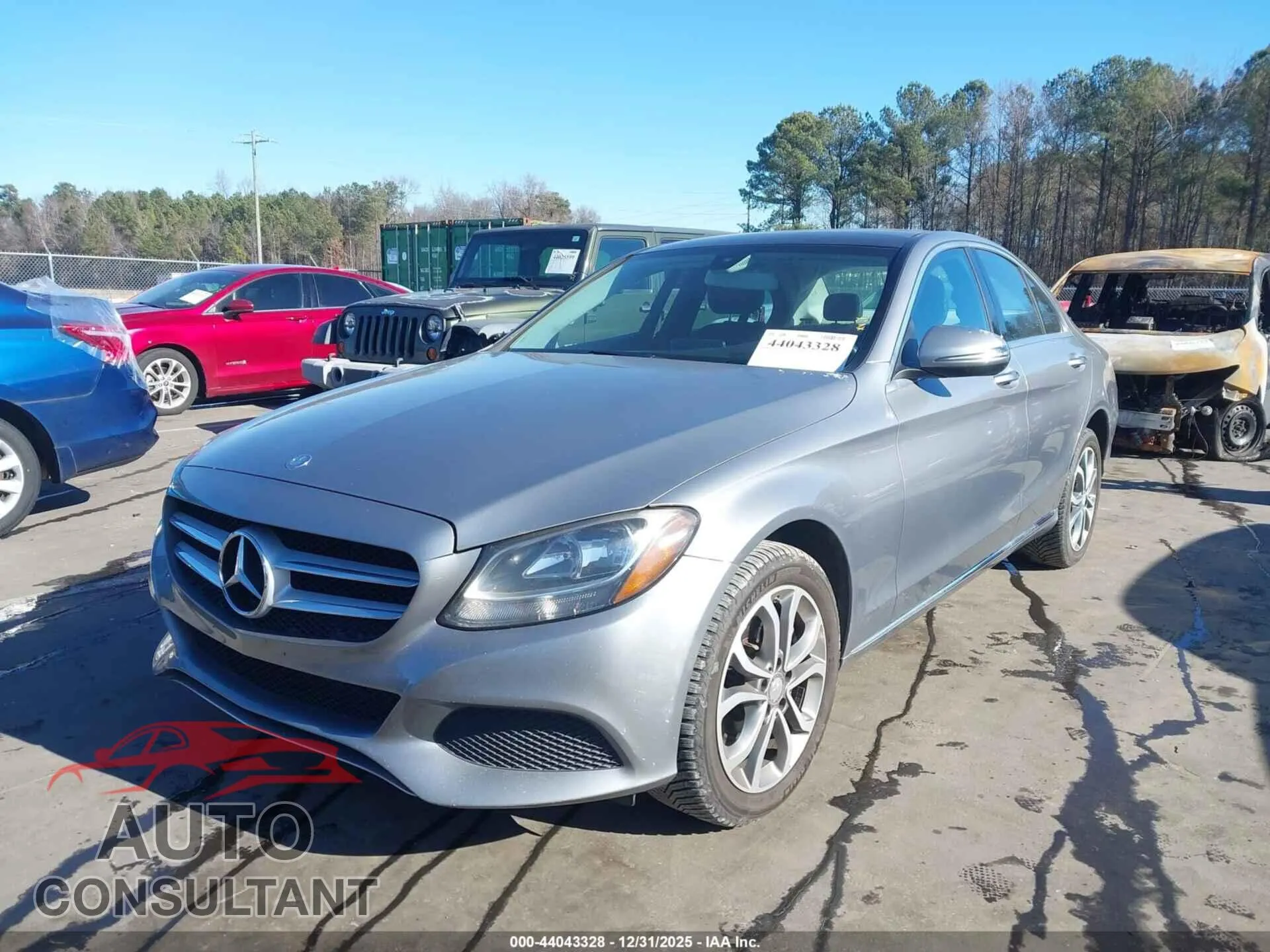 2016 MERCEDES-BENZ C 300 Damaged VIN WDDWF4KB3GR124998 – rear exterior
