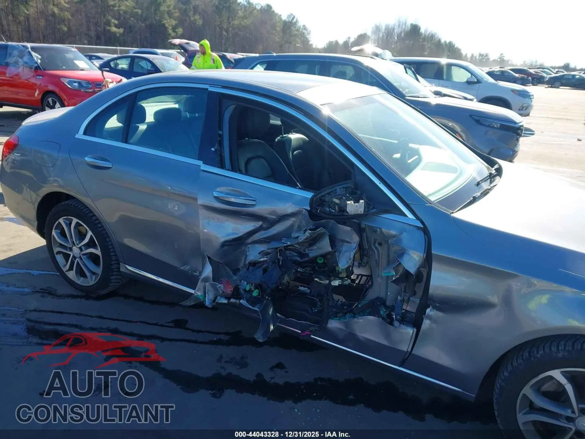 2016 MERCEDES-BENZ C 300 Damaged VIN WDDWF4KB3GR124998 – engine bay