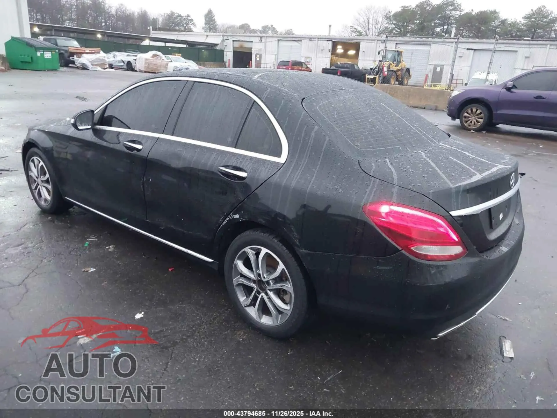 2018 MERCEDES-BENZ C 300 Damaged VIN WDDWF4KB9JR356254 – side profile