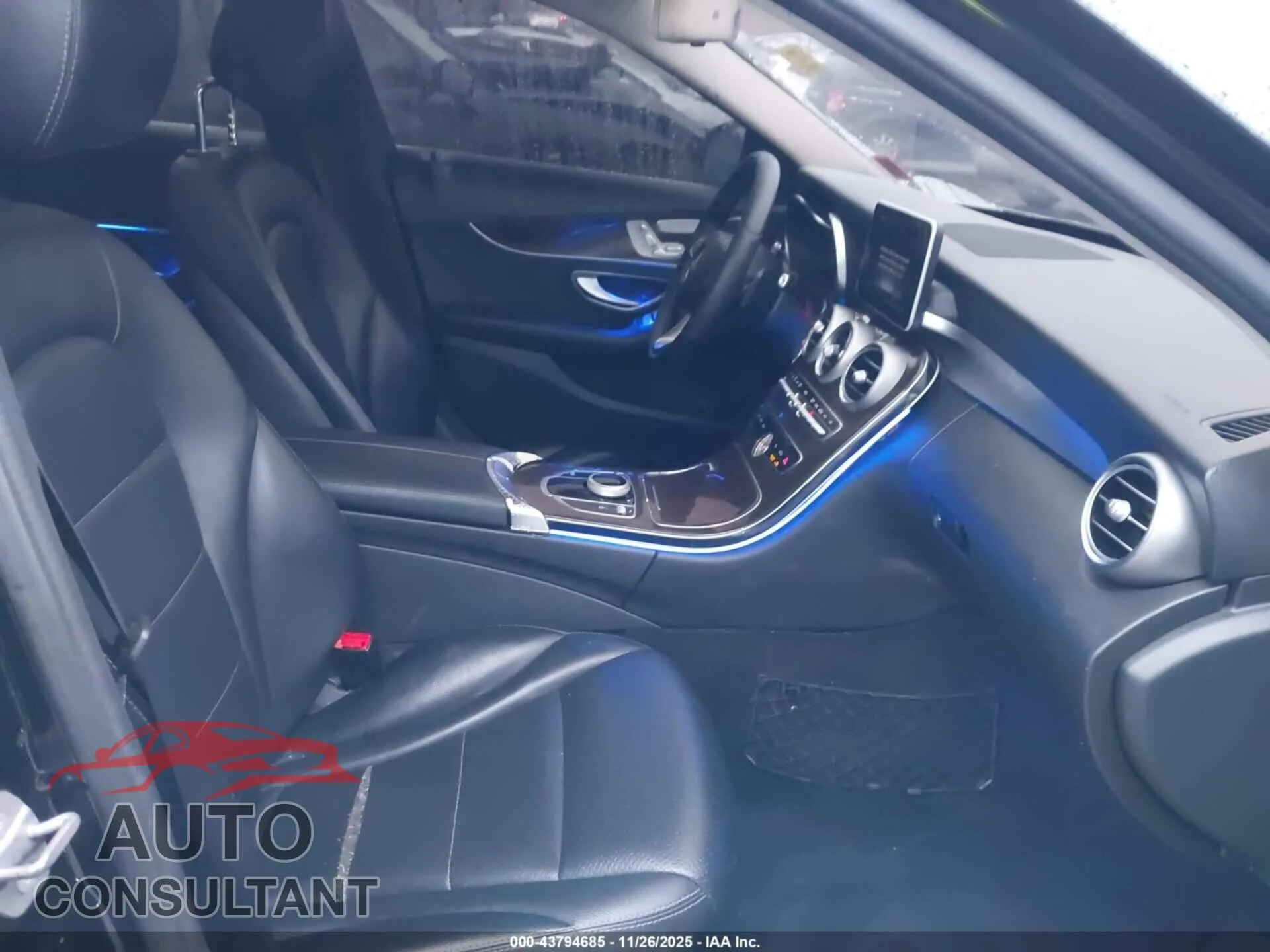 2018 MERCEDES-BENZ C 300 Damaged VIN WDDWF4KB9JR356254 – interior seats