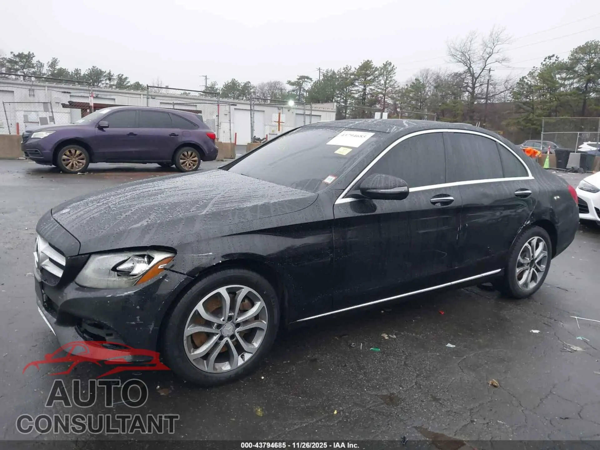 2018 MERCEDES-BENZ C 300 Damaged VIN WDDWF4KB9JR356254 – engine bay