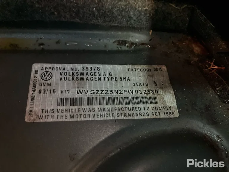 2015 Volkswagen Tiguan Used VIN WVGZZZ5NZFW032580 – odometer reading