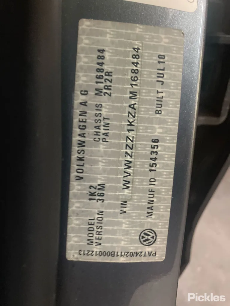 2011 Volkswagen Jetta Used VIN WVWZZZ1KZAM168484 – trunk area