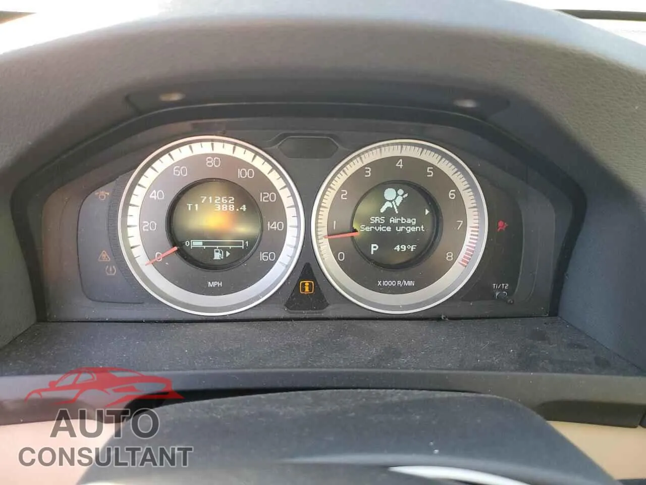 2013 VOLVO S60 Damaged VIN YV1612FH0D2221179 – trunk area