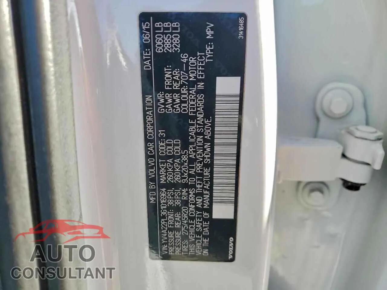 2016 VOLVO XC90 Damaged VIN YV4A22PL3G1016964 – photo 13 2016 VOLVO XC90 Damaged VIN YV4A22PL3G1016964 – photo 13