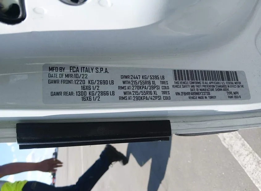 2022 RAM Promaster City Used VIN ZFBHRFAB9N6Y23738 – rear exterior 2022 RAM Promaster City Used VIN ZFBHRFAB9N6Y23738 – rear exterior