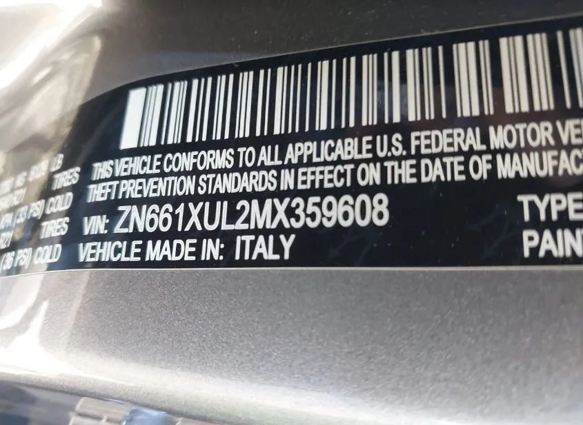 2021 MASERATI Levante Used VIN ZN661XUL2MX359608 – undercarriage 2021 MASERATI Levante Used VIN ZN661XUL2MX359608 – undercarriage